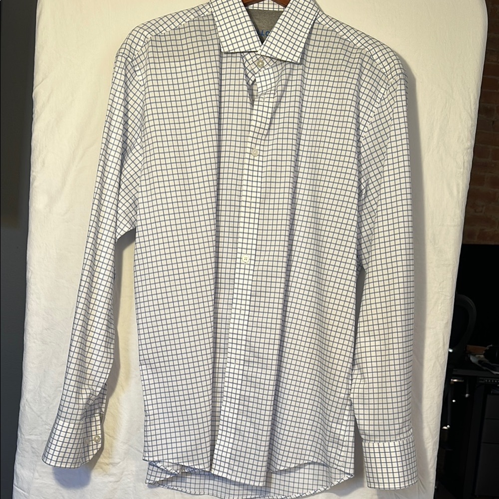 Twillory Trim Fit Checked Dress Shirt